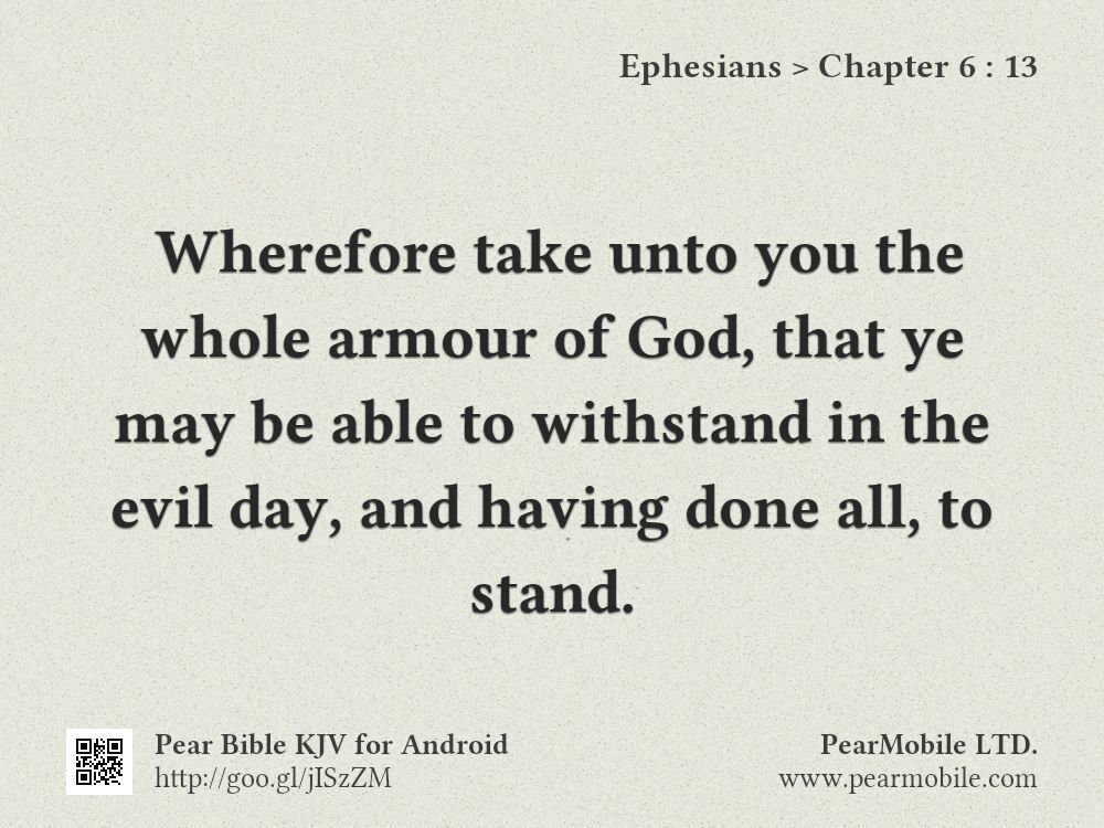 Ephesians, Chapter 6:13